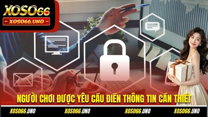 Người chơi được yêu cầu điền thông tin cần thiết